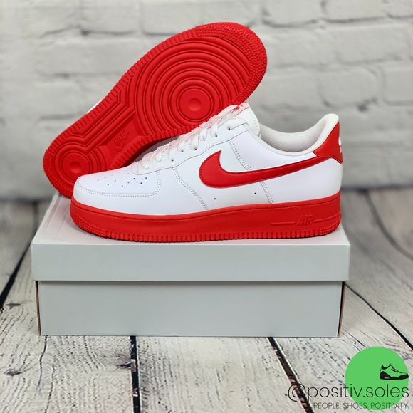 Nike Other - Nike Air Force 1 Low "White Red Sole"